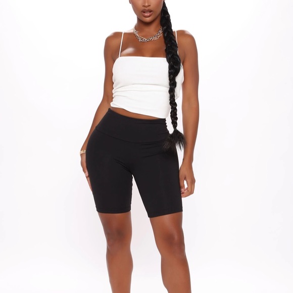 Fashion Nova Pants - Fashion Nova The Dream Bike Short-Black